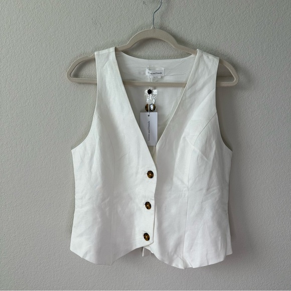 NWT LOVERS AND FRIENDS Asa Vest in Ivory SZ L - Picture 2 of 6